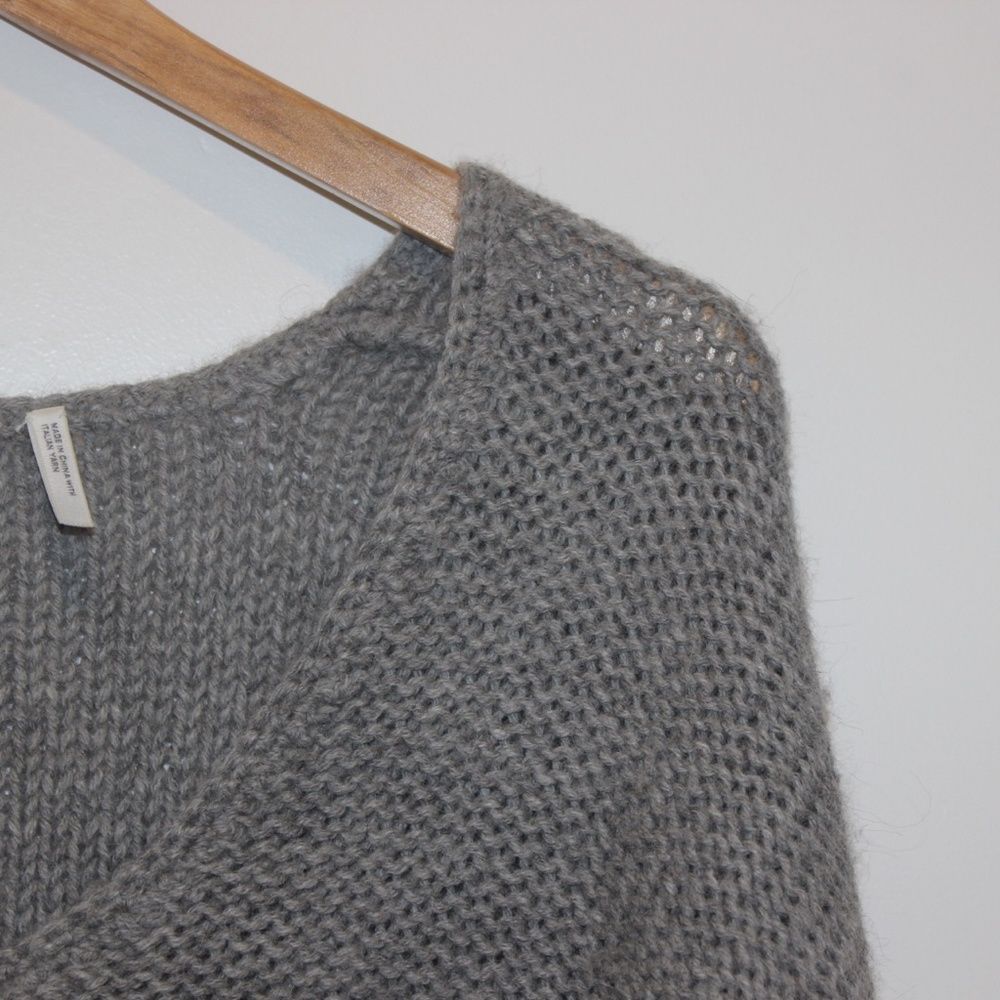 Helmut Lang Wool/Alpaca Gray Sweater Women Size Medium - Picture 5 of 10